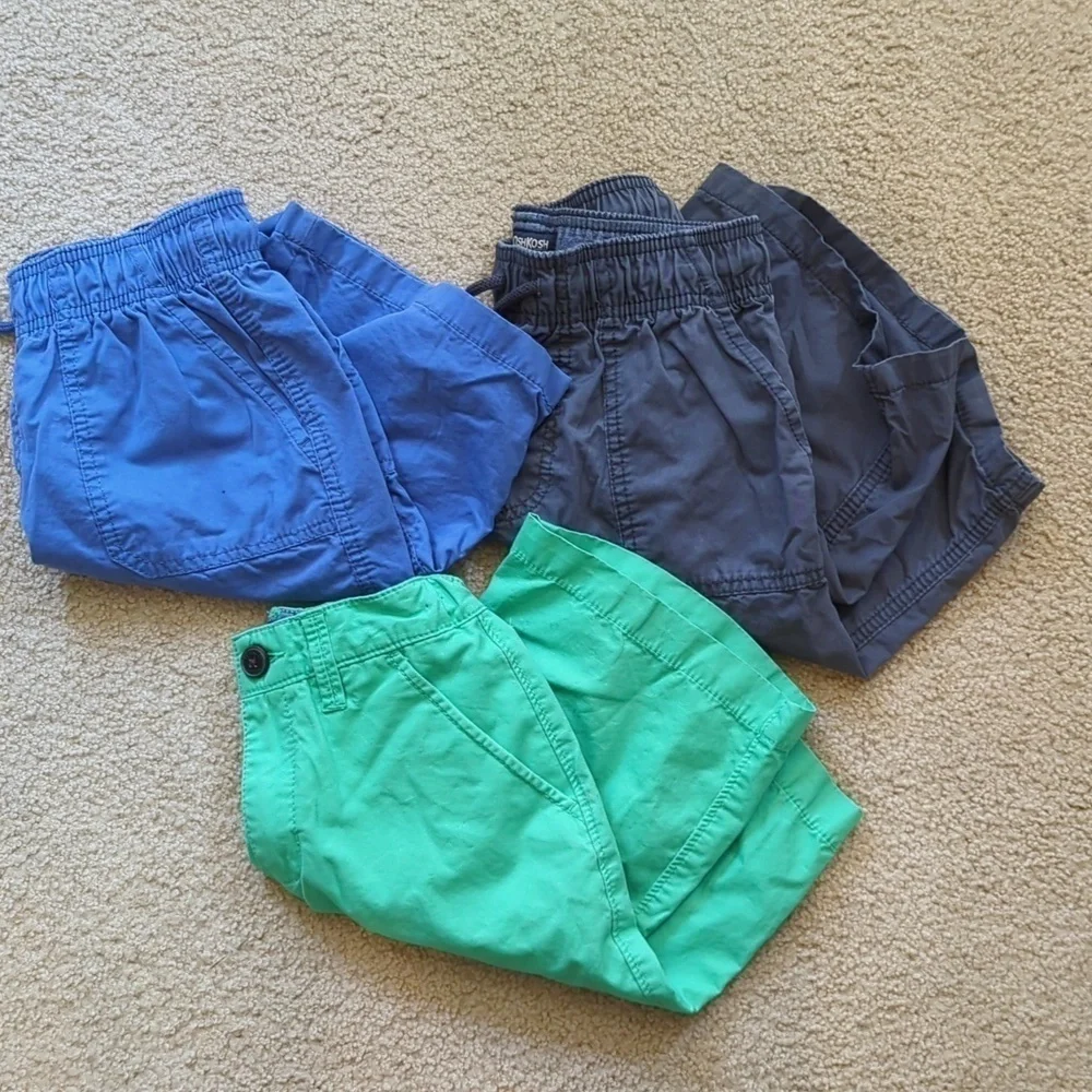 Oshkosh B'Gosh Three Pairs Of Longer Length Boy Shorts Size 10